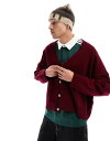 【送料無料】 エイソス メンズ カーディガン アウター ASOS DESIGN knit extreme oversized boxy cardigan in ...