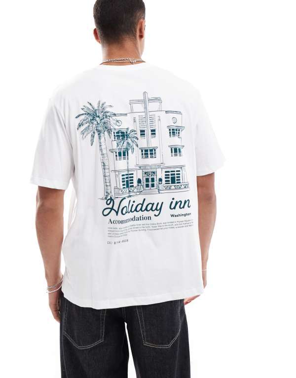 ̵ å  硼  T ȥåץ Jack & Jones oversized T-shirt wit...