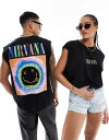 【送料無料】 エイソス レディース ベスト トップス ASOS DESIGN unisex oversized license tank in black wi...