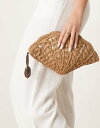 【送料無料】 エイソス レディース クラッチバッグ バッグ ASOS DESIGN crochet shell clutch with resin charm Brown