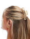 【送料無料】 ピーシーズ レディース ヘアアクセサリー アクセサリー Pieces XL rectangle pearl hair claw clip in w...