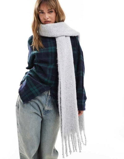 【送料無料】 エイソス レディース マフラー・ストール・スカーフ アクセサリー ASOS DESIGN fluffy tassel scarf in light gray heather Gray 【送料無料】 エイソス レディース マフラー・ストール・スカーフ アクセサリー ASOS DESIGN fluffy tassel scarf in light gray heather Gray