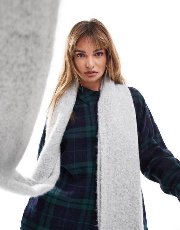 リボンスカーフ ネッカチーフ 細い 水玉 ヘアバンド 髪飾り バッグ飾り レディース レッド ドット柄 86x10cm