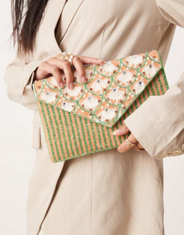̵ ȥ롼ǥǥ ǥ åХå Хå True Decadence floral beaded envelo...