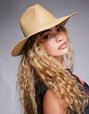 【送料無料】 エイソス レディース 帽子 アクセサリー ASOS DESIGN straw fedora in natural Beige(4)
