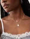 【送料無料】 リクレイム ヴィンテージ レディース ネックレス・チョーカー・ペンダントトップ アクセサリー Reclaimed Vintage 2-row ne...