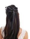【送料無料】 エイソス レディース ヘアアクセサリー アクセサリー ASOS DESIGN hair claw with ribbon detail in bl...