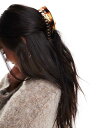 【送料無料】 エイソス レディース ヘアアクセサリー アクセサリー ASOS DESIGN XL hair claw with scalloped edge i...