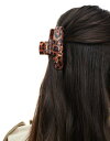 【送料無料】 エイソス レディース ヘアアクセサリー アクセサリー ASOS DESIGN hair claw in leopard print Brown