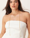 【送料無料】 エイソス レディース ネックレス・チョーカー・ペンダントトップ アクセサリー ASOS DESIGN Curve multirow necklac...