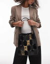 【送料無料】 マンゴ レディース ハンドバッグ バッグ Mango patch work leather bag in black Black