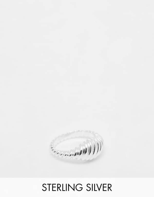 ̵ ԡ ǥ  ꡼ Pieces 18k plated chunky textured ring i...
