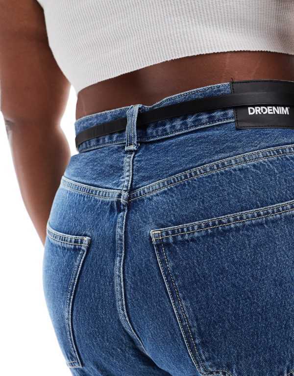 【送料無料】 エイソス レディース ベルト アクセサリー ASOS DESIGN CURVE domed skinny waist and hip belt in black Black