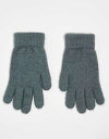 【送料無料】 モンキ レディース 手袋 アクセサリー Monki hairy gloves in gray Gray