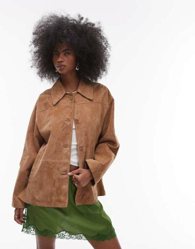 【送料無料】 トップショップ レディース ジャケット・ブルゾン アウター Topshop premium suede jacket in camel CAMEL 【送料無料】 トップショップ レディース ジャケット・ブルゾン アウター Topshop premium suede jacket in camel CAMEL