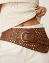 【送料無料】 エイソス レディース ベルト アクセサリー ASOS DESIGN low waist wide belt with stud details i...