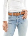 【送料無料】 エイソス レディース ベルト アクセサリー ASOS DESIGN suede belt with fine tubular buckle in ...