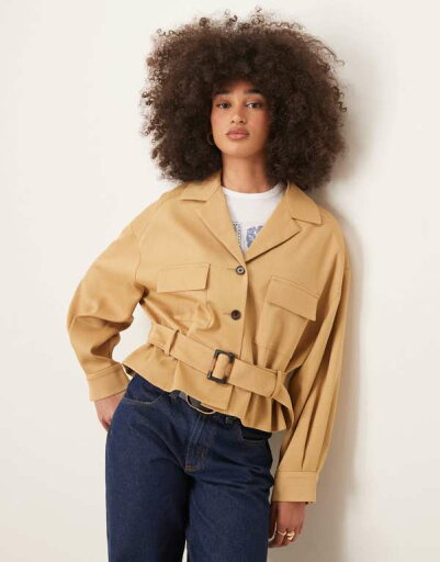 【送料無料】 エイソス レディース ジャケット・ブルゾン アウター ASOS DESIGN utility pocket jacket in camel Camel 【送料無料】 エイソス レディース ジャケット・ブルゾン アウター ASOS DESIGN utility pocket jacket in camel Camel