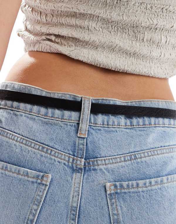 【送料無料】 エイソス レディース ベルト アクセサリー ASOS DESIGN 2-pack western waist and hip jeans belts multi