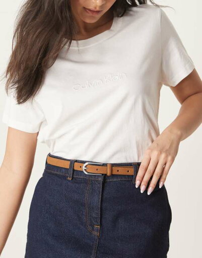 【送料無料】 エイソス レディース ベルト アクセサリー ASOS DESIGN faux suede skinny waist and hip belt in tan Tan 【送料無料】 エイソス レディース ベルト アクセサリー ASOS DESIGN faux suede skinny waist and hip belt in tan Tan