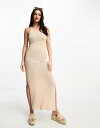【送料無料】 ストラディバリウス レディース ワンピース トップス Stradivarius one shoulder crochet knitted maxi...