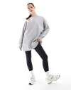 【送料無料】 モンキ レディース パーカー・スウェット アウター Monki oversized sweatshirt in light gray Light ...