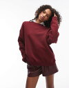 【送料無料】 トップショップ レディース パーカー・スウェット アウター Topshop premium seam detail sweatshirt in b...