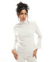 【送料無料】 エイソス レディース パーカー・スウェット アウター ASOS DESIGN funnel neck super soft sweat in cr...