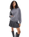【送料無料】 エイソス レディース パーカー・スウェット アウター ASOS DESIGN supersoft oversized hoodie in char...