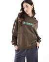 【送料無料】 プルアンドベアー レディース パーカー・スウェット アウター Pull&Bear Le Marais graphic oversized hood...