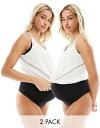 【送料無料】 ママライシアス レディース ブリーフパンツ アンダーウェア Mamalicious Maternity 2 pack over the bump ...