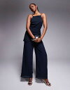 【送料無料】 エイソス レディース ジャンプスーツ トップス ASOS DESIGN square neck structured jumpsuit with ...