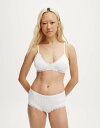 【送料無料】 コットンオン レディース ブラジャー アンダーウェア Cotton On cotton lace triangle padded bralette...