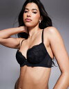【送料無料】 アンサマーズ レディース ブラジャー アンダーウェア Ann Summers Sexy Lace padded plunge bra in black Black