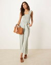 【送料無料】 ノーバディーズ チャイルド レディース ジャンプスーツ トップス Nobody's Child Maya ruffle sleeve wide l...
