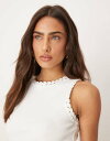 【送料無料】 ノーバディーズ チャイルド レディース ベスト トップス Nobody's Child crochet trim racer tank top i...