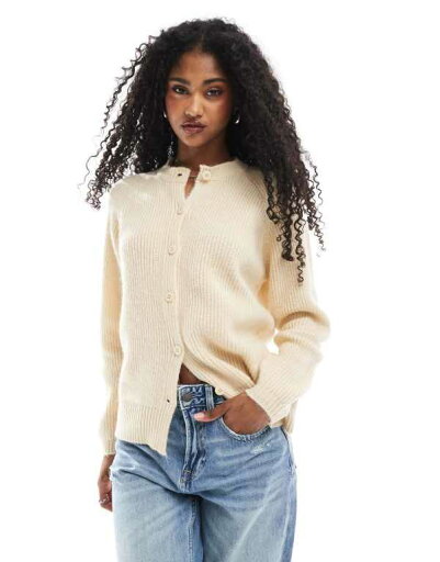 【送料無料】 ミスセルフフリッジ レディース カーディガン アウター Miss Selfridge raglan knit button-up cardigan in buttermilk Buttermilk 【送料無料】 ミスセルフフリッジ レディース カーディガン アウター Miss Selfridge raglan knit button-up cardigan in buttermilk Buttermilk