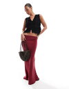 【送料無料】 エイソス レディース スカート ボトムス ASOS DESIGN soft touch bias midi skirt in red Red(4)