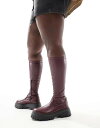 【送料無料】 エイソス レディース ブーツ・レインブーツ シューズ ASOS DESIGN Curve Canyon sock chunky knee boot...