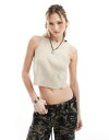 【送料無料】 ディッキーズ レディース ベスト トップス Dickies newington washed tank top in off white DBLE...