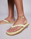 【送料無料】 パブリックデザイア レディース サンダル シューズ Public Desire thong flat sandal in yellow Yellow(4)