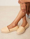 【送料無料】 エイソス レディース スリッポン・ローファー シューズ ASOS DESIGN Joey closed toe espadrilles in na...