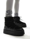 【送料無料】 サウスビーチ レディース ブーツ・レインブーツ シューズ South Beach Borg Lace Up Platform Mini Boot ...