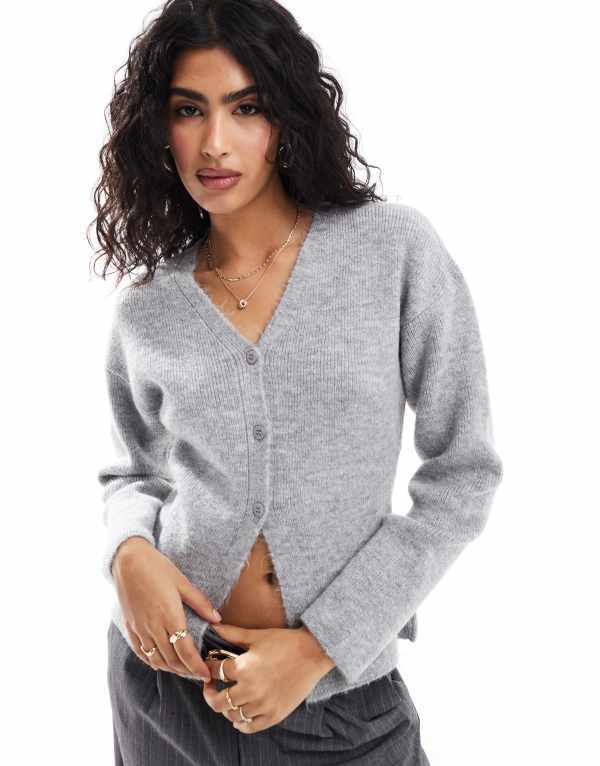 ̵  ǥ ǥ  ASOS DESIGN structured v neck cardigan w...