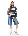【送料無料】 コットンオン レディース ポロシャツ トップス Cotton On oversized long sleeve polo fleece in st...