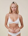 【送料無料】 コットンオン レディース ブラジャー アンダーウェア Cotton On everyday lace triangle padded bralet...