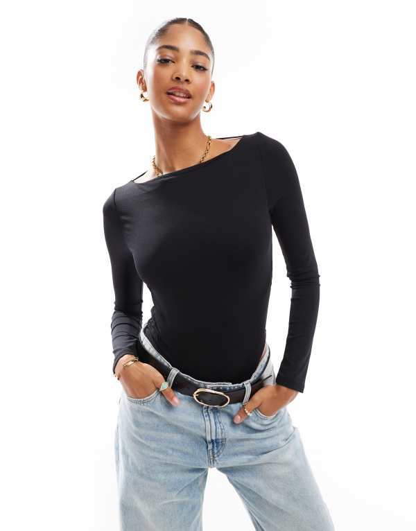 【送料無料】 エイソス レディース シャツ トップス ASOS DESIGN long sleeve