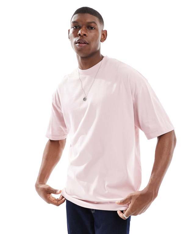 ̵   T ȥåץ ASOS DESIGN essential oversized t-shirt in p...