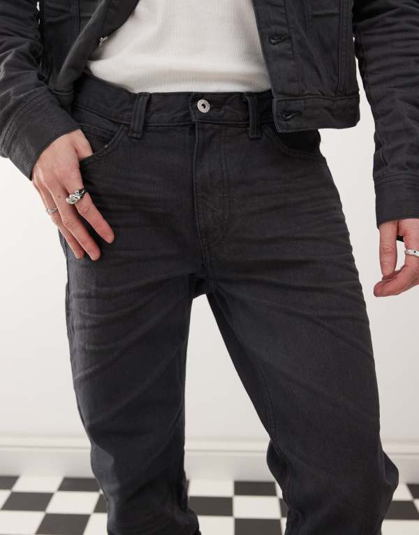 チープマンデー メンズ ボトムス デニムパンツ コート ジーンズ Cheap Monday x Landon Barker Issue slim leg rigid coated jeans Black ブラック