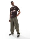 【送料無料】 コットンオン メンズ Tシャツ トップス Cotton On sports oversized T-shirt in washed chocolate WASHED CHOCOLATE